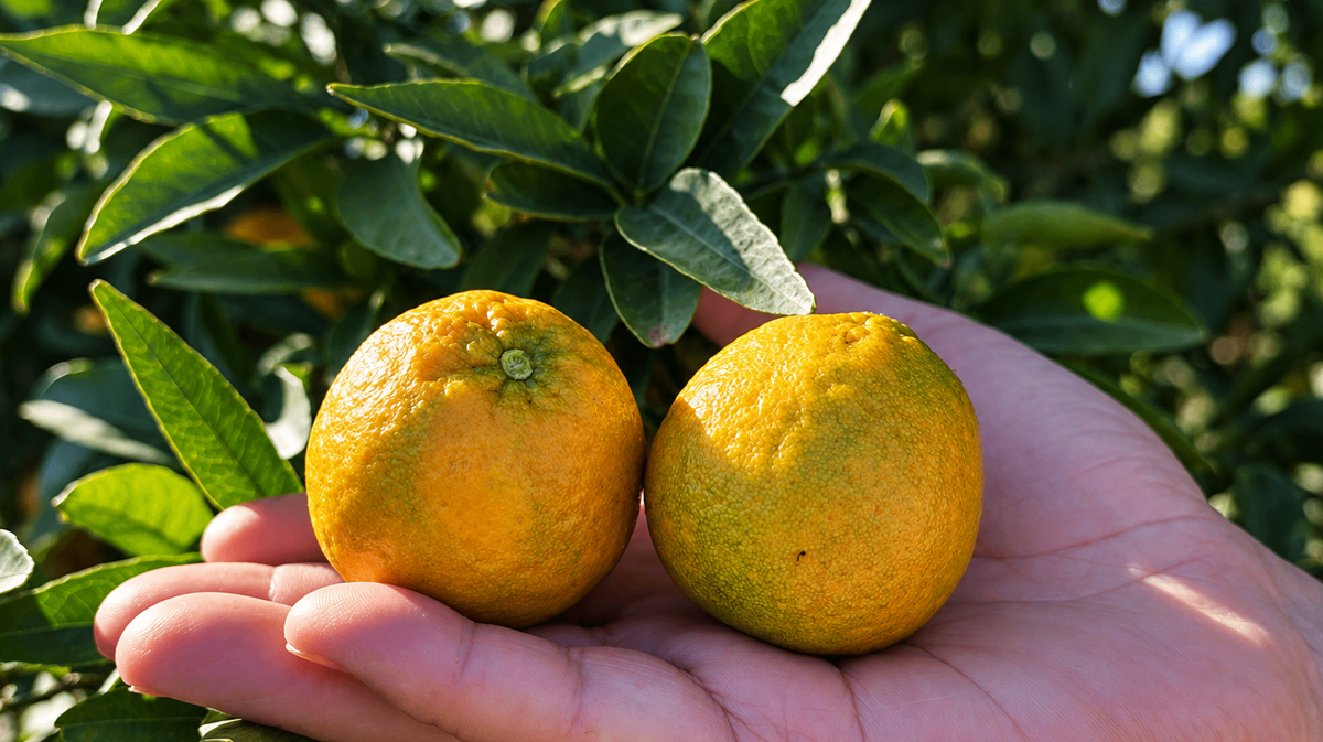 Mandarina difícil de pelar: por qué la corteza viene pegada
